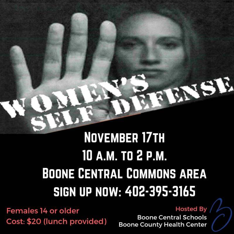 Self Defense Class To Be Offered Boone County Health Center